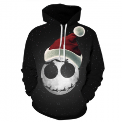 3D Christmas Halloween Skull print - hoodie - unisexHoodies & Sweatshirt