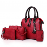Luxury leather bag set incl purse 4 pcsSets