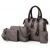 Luxury leather bag set incl purse 4 pcsSets