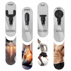 Tissue massage gun - muscle pain management after training exercisingMassage