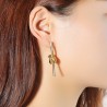 Gold knot drop - stainless steel earringsEarrings