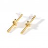Gold knot drop - stainless steel earringsEarrings