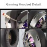 NiUB5 PC65 glowing gaming headset - 3D USB 7.1 PS4 headphones with noise cancelingEar- & Headphones