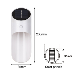 6V 15 LED waterproof IP65 solar wall lamp light with sensorWall lights