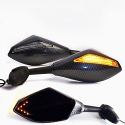 Motorcycle mirrors - Led turn signal indicators 2 pcsMirrors