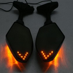 Motorcycle mirrors - Led turn signal indicators 2 pcsMirrors
