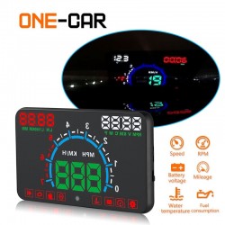 GEYIREN E350 OBD2 II HUD 5.8 Inch screen - overspeed alarm & fuel consumption - car displayDiagnosis