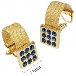 Luxury gold cufflinks with onyx stoneCufflinks