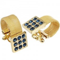Luxury gold cufflinks with onyx stoneCufflinks