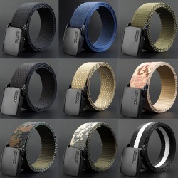 Adjustable nylon belt with automatic buckleBelts