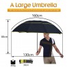 Large windproof umbrella 130 cmOutdoor & Camping