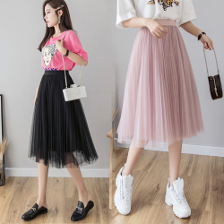 Fashion midi pleated skirtDresses