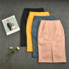 Elegant leather midi skirtDresses