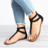 Summer sandals with crystals & zipperSandals