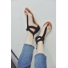 Summer sandals with crystals & zipperSandals