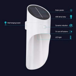 6V 15 LED waterproof IP65 solar wall lamp light with sensorWall lights