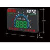 GEYIREN E350 OBD2 II HUD 5.8 Inch screen - overspeed alarm & fuel consumption - car displayDiagnosis