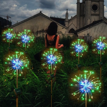 LED dandelion lights - 120 LEDS - solar poweredSolar lighting