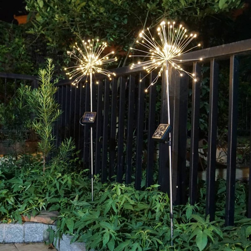 LED dandelion lights - 120 LEDS - solar poweredSolar lighting