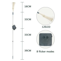 LED dandelion lights - 120 LEDS - solar poweredSolar lighting