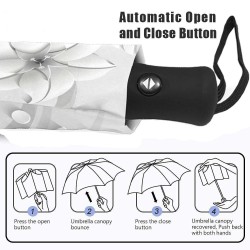 Fully automatic umbrella with 3D floral print - UV protectionOutdoor & Camping