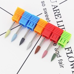 Silicone bullet head nail drill for manicure & pedicureNail drills