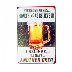 SAVE WATER DRINK BEER vintage metal poster - wall stickerPlaques & Signs