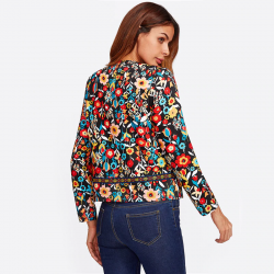 Elegant jacket with floral printJackets