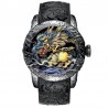 Luxury waterproof quartz watch with dragon sculptureWatches