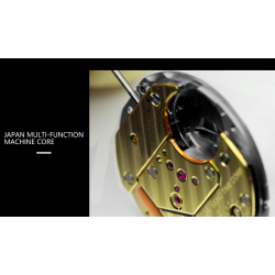 Luxury waterproof quartz watch with dragon sculptureWatches