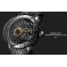 Luxury waterproof quartz watch with dragon sculptureWatches