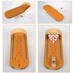 Mini wooden mini bowling game setBaby & Kids