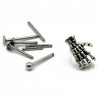 Body piercing with skull handEarrings