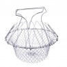 Foldable strainer - stainless steel mesh cooking basketKitchen