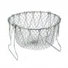 Foldable strainer - stainless steel mesh cooking basketKitchen