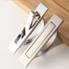 Hidden furniture handle with screws - stainless steelFurniture