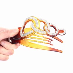Elegant hair pin with crystalsHair clips