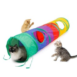 Colorful tunnel for pets - collapsible tubeToys