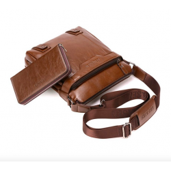 Fashionable leather crossbody & shoulder bag with wallet*Bags