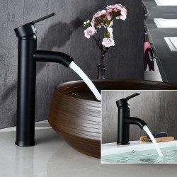 Black stainless steel basin faucetFaucets