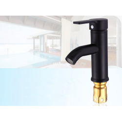 Black stainless steel basin faucetFaucets