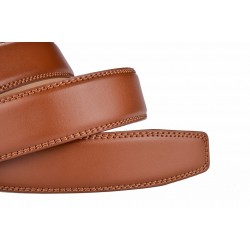 Genuine leather belt with automatic buckleBelts