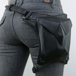 Steampunk - gothic - waist & leg leather bagBags