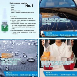 Car windshield glass nano hydrophobic coating - multifunctional - waterproof agentCar wash
