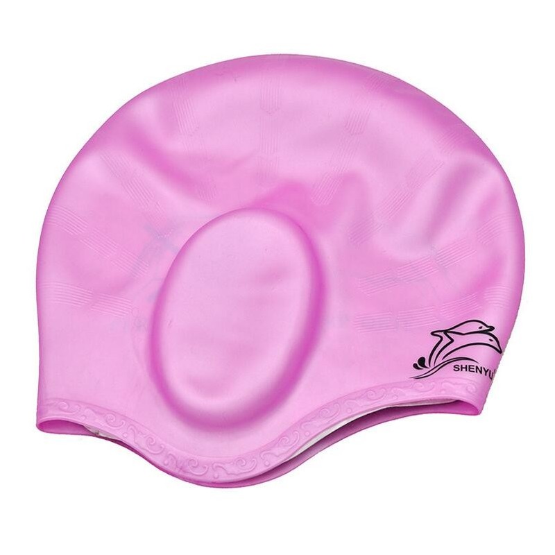 Silicone swimming cap - long hair & ears protectionSwimming