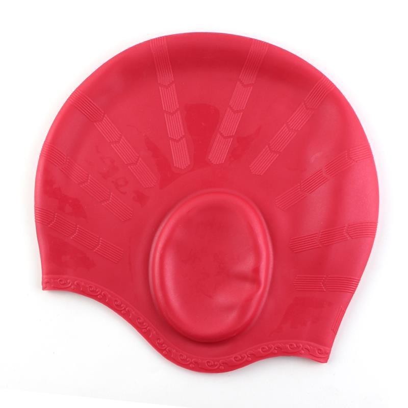 Silicone swimming cap - long hair & ears protectionSwimming