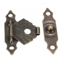 Antique hasp latch - decorative furniture protector - 12 piecesFurniture