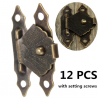 Antique hasp latch - decorative furniture protector - 12 piecesFurniture