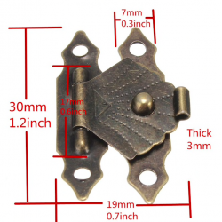 Antique hasp latch - decorative furniture protector - 12 piecesFurniture