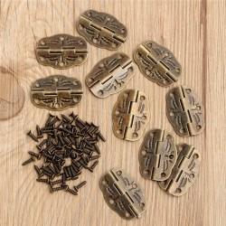 Antique door butt hinges 10 piecesFurniture
